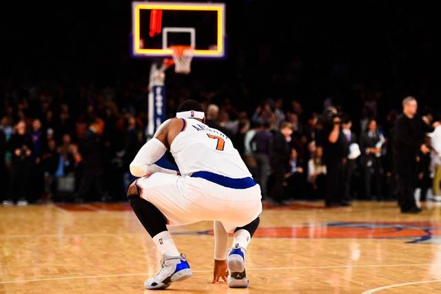 Carmelo Anthony after the Knicks' loss to the Utah Jazz